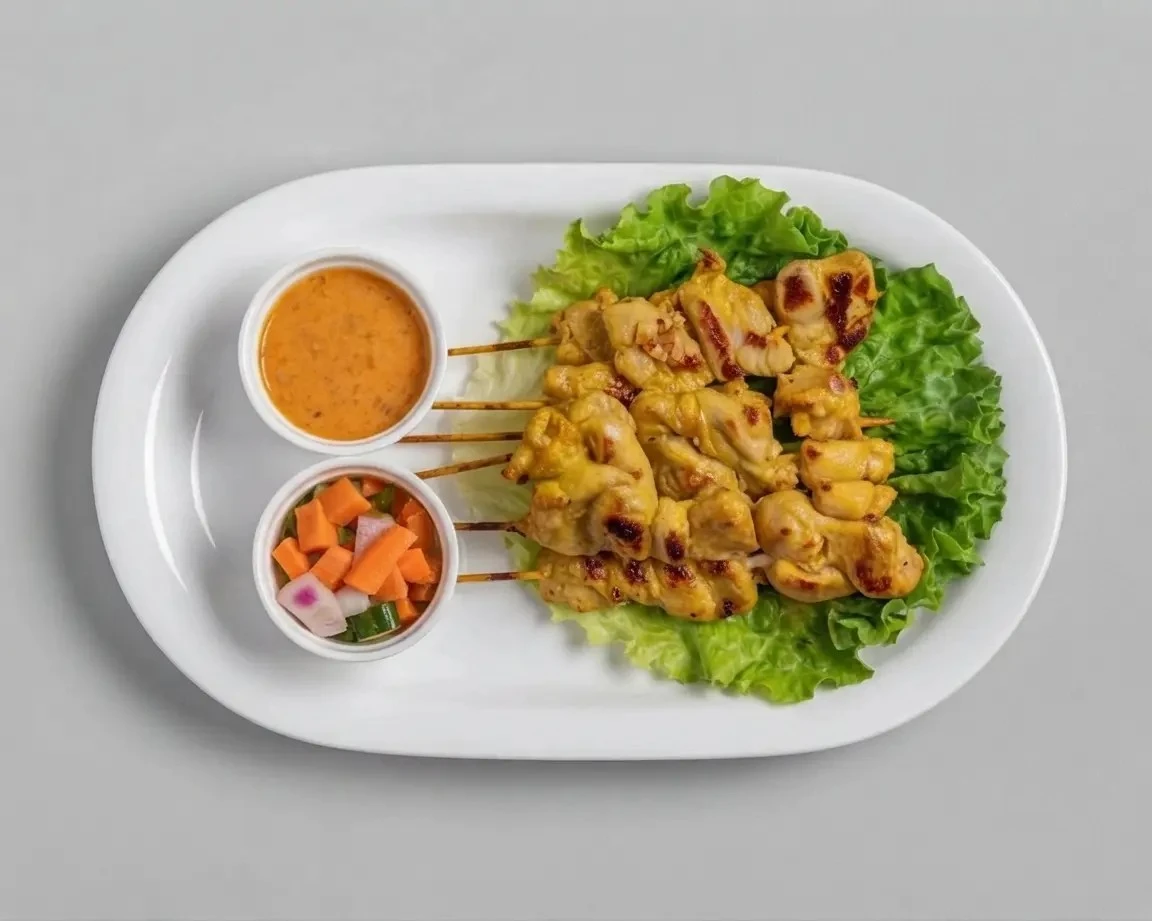 Chicken satay skewers with peanut sauce at Kin Dee Street Kitchen, Calgary AB